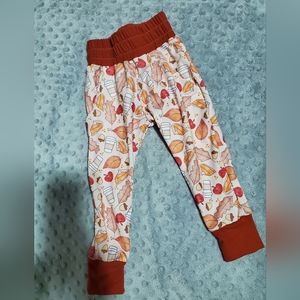 New Condition Fall Theme Jogger Pants With Pockets